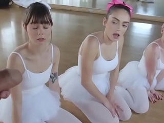 Light-complexioned college tits band Ballerinas