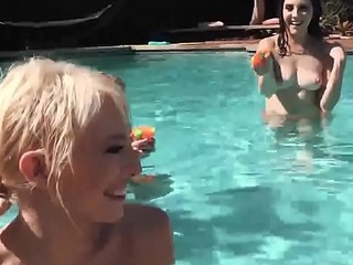 Young blonde teen assfuck hd added to definiteness or dare group bi Summer Pool Bunch